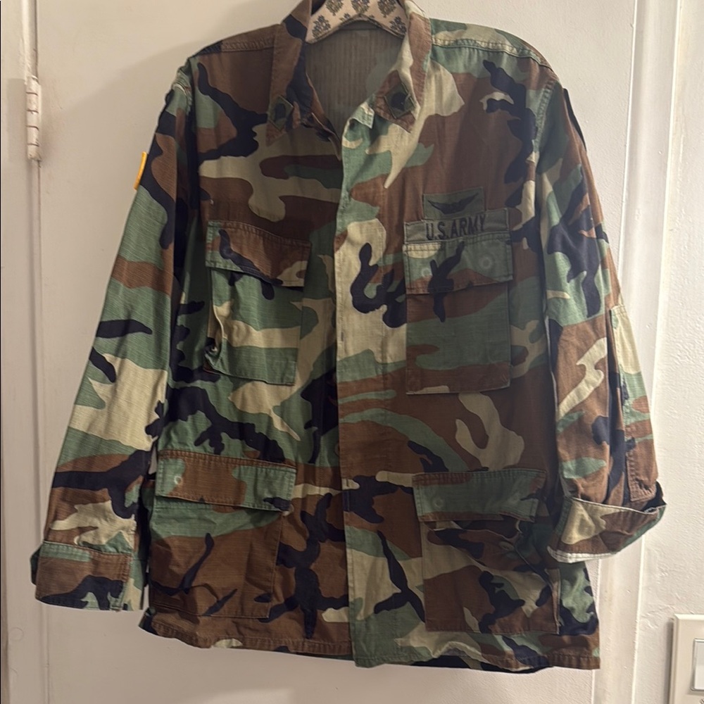 U.S. Army Camouflage Jacket with Patch